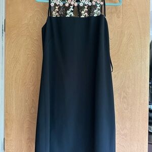 NWT Karl Lagerfeld Black and White Floral Sheath Dress